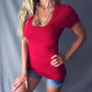 📢📢50% DI SCONTO !! ⏰Top estivi da donna slim con scollo a V profondo