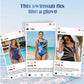 Costume da bagno intero stampato da donna