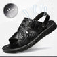 👞 SCONTO DEL 50% ORA! 🌿 Sandali da uomo in pelle bovina, traspiranti e traforati – Doppio uso (interno/esterno), suola ammortizzata: perfetti per il comfort estivo ☀️