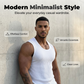 🔥Offerta Imperdibile🔥 Canotta da Uomo a Costine Slim Fit, Maglietta Intima Estiva Senza Maniche per Uso Quotidiano, in Misto Cotone Elasticizzato