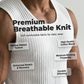 🔥Offerta Imperdibile🔥 Canotta da Uomo a Costine Slim Fit, Maglietta Intima Estiva Senza Maniche per Uso Quotidiano, in Misto Cotone Elasticizzato