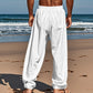 Pantaloni casual da uomo con coulisse e tasche