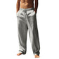 Pantaloni casual da uomo con coulisse e tasche