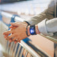 Orologio Binario da Uomo in Acciaio Inossidabile – Orologio Sportivo alla Moda con Bracciale a LED, Luce Blu e Finitura Galvanica Sottovuoto