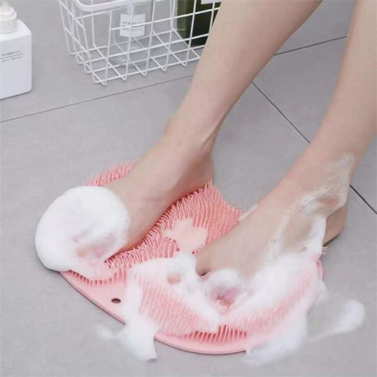Pulitore per doccia per piedi e schiena, tappetino da massaggio 🚿🦶💆‍♂️
