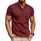 T-shirt casual da uomo a maniche corte
