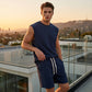 🔥 Offerta a tempo limitato - Completo uomo casual sportivo (canotta e pantaloncini)