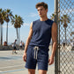 🔥 Offerta a tempo limitato - Completo uomo casual sportivo (canotta e pantaloncini)