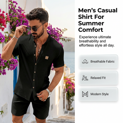 Camicia estiva casual da uomo