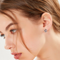 Eleganti orecchini a lobo minimalisti da donna