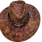 📢📢 Sconto del 50%!! ⏰ ✨ Cappello da cowboy vintage a tesa larga con cinturino – Ecopelle (PU), taglia unica, regolabile ☀️