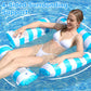 Sedia gonfiabile da piscina a strisce