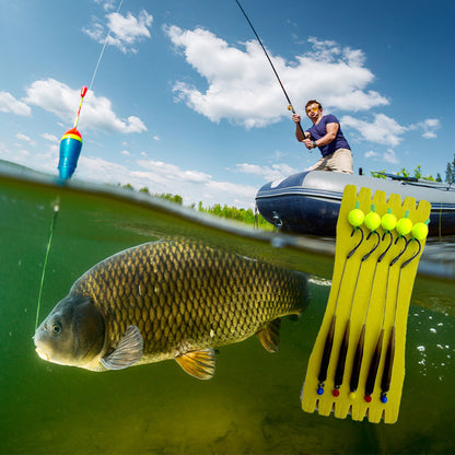 🎣 Amo da pesca con pallina galleggiante ad alta galleggiabilità – Galleggia in modo naturale, abboccate all'istante! 🐟💧 Mantiene l'esca alla profondità perfetta: più abboccate, meno attese. 🔴⚡