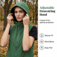 Gilet da donna reversibile con cappuccio e zip