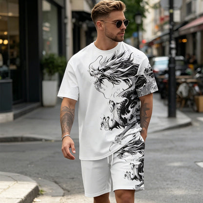 🎁 Novità 2026 – Sconto del 50% 💥 Set da uomo: T-shirt con stampa grafica e pantaloncini