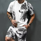 🎁 Novità 2026 – Sconto del 50% 💥 Set da uomo: T-shirt con stampa grafica e pantaloncini
