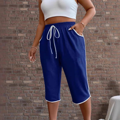 ⏰ Pantaloni Capri da donna con coulisse e tasche