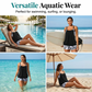 🎉 Offerta 2026 — Oltre 32.300 unità vendute 💨 Set costume da bagno con tankini e shorts (taglie comode) – Costume da spiaggia a rapida asciugatura 🏊‍♀️