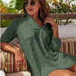 Camicia da donna oversize in chiffon jacquard casual