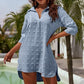 Camicia da donna oversize in chiffon jacquard casual
