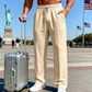 📢📢 Sconto del 30%!! ⏰ Pantaloni da uomo a gamba dritta, con elastico in vita e coulisse