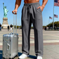 📢📢 Sconto del 30%!! ⏰ Pantaloni da uomo a gamba dritta, con elastico in vita e coulisse