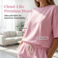Completo casual a maniche corte da donna (top e pantaloni)