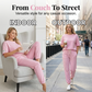 Completo casual a maniche corte da donna (top e pantaloni)