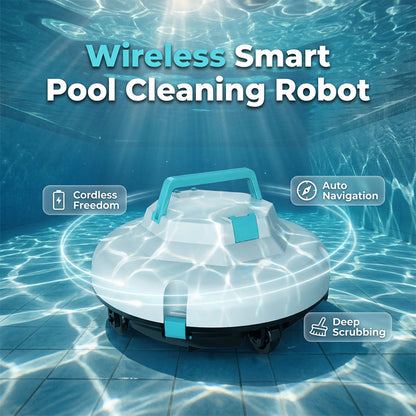 🤖Ultimo giorno SCONTO DEL 50%🌊 Robot pulitore per piscina | Senza fili · Elevata potenza di aspirazione · Navigazione intelligente · Avvio con un solo pulsante · Cestello filtro facile da rimuovere