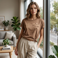 🥳 SALDI ESTIVI IMPERDIBILI 🥳 💞 Oltre 50.000 pezzi venduti! 💥 -50% di sconto! 🔥 Top casual da donna a maniche corte con stampa