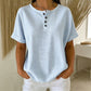 📢📢 Sconto del 50%!! ⏰ Camicia Henley da donna a righe, stile casual