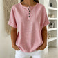 📢📢 Sconto del 50%!! ⏰ Camicia Henley da donna a righe, stile casual