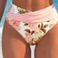 🌺👙 Bikini a vita alta con stampa floreale – Effetto valorizzante e snellente, stile vacanziero delicato✨✅