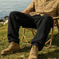Pantaloni cargo da uomo in cotone e lino