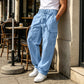Pantaloni cargo da uomo in cotone e lino
