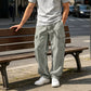 Pantaloni cargo da uomo in cotone e lino