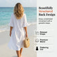 👗 Abito da donna in cotone – tinta unita, comodo e traspirante – ideale per la vita quotidiana, la spiaggia e il tempo libero – taglio leggero e disinvolto