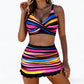 ⏳Offerta Speciale a Tempo Limitato⏰ Costume da bagno a due pezzi da donna a righe