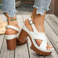 🎁 Nuovo Arrivo: -47% 👡 Sandali da donna con plateau e fasce incrociate ✨