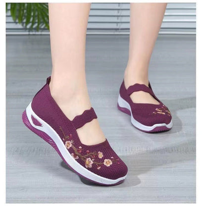Scarpe in tessuto a maglia traspiranti, casual e a suola morbida