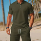 Completo estivo da uomo 2 pezzi: Polo e pantaloncini