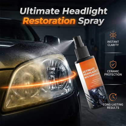 ⏳🔥 SCONTO DEL 50% A TEMPO LIMITATO! 🚗 Kit Spray Professionale per il Ripristino dei Fari – Visibilità Nitida, Luminosa e Guida Sicura ✨