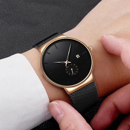 Orologio da uomo minimalista impermeabile al quarzo