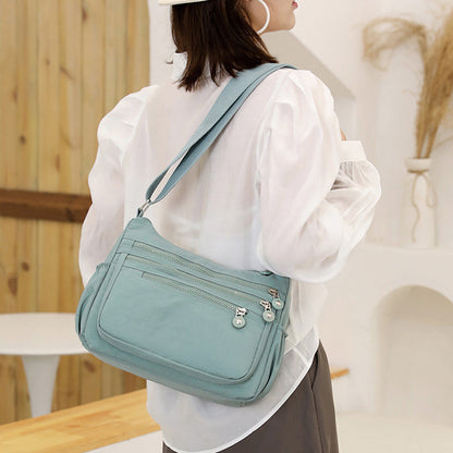 📢📢 Sconto del 50% !! ⏰ Borsa a tracolla in nylon, leggera e multi-tasca