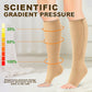 Calze sportive a compressione al ginocchio con cerniera