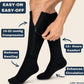 Calze sportive a compressione al ginocchio con cerniera