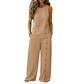 👕 SCONTO DEL 50% PER TEMPO LIMITATO! ✨ Completo casual da donna con top senza maniche e pantaloni a gamba larga