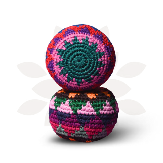 ⏰🔥 OFFERTA A TEMPO LIMITATO: -50%! 🌈 Hacky Sack Multicolore in Maglia – Antistress, Divertente e Portatile (2,5" di diametro) ✨