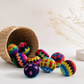 ⏰🔥 OFFERTA A TEMPO LIMITATO: -50%! 🌈 Hacky Sack Multicolore in Maglia – Antistress, Divertente e Portatile (2,5" di diametro) ✨