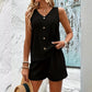 Completo Due Pezzi Casual da Donna con Scollo a V Senza Maniche